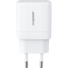 Realpower Pd Gan 35W Usb-C Hızlı Şarj Cihazı Beyaz TC35WWH