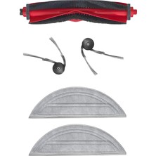 Ropalde Roborock S8 Pro Robot Süpürge Uyumlu Ana Fırça, Yan Fırça, Mop Bezi 5'li - Yedek Parça Seti