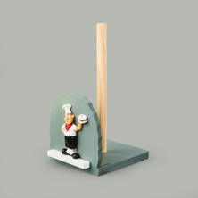 Chef Star Chef Ahşap Havluluk - Renkli - 25X14X12 cm
