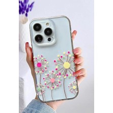 3gen Case Iphone 14 Pro Kılıf Tatlı Çiçekler Desenli Şeffaf Silikon Kılıf FLOWER12