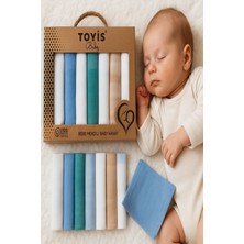 Dinamik çocuk Kız Erkek Bebek 7li Ağız Mendili %100 Pamuk Yenidoğan Bebek Mendili 20CMX20CM Hediyelik Craft Kutuda