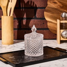 Alegre Glass View Kapaklı Kurabiyelik - Şeffaf - 8,5X13,5 cm