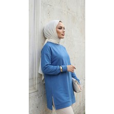 Miyalon Yazlık Kadın Bisiklet Yaka Mevsimlik Tunik