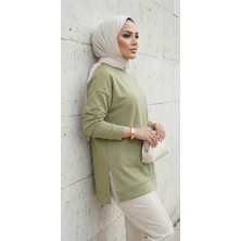 Miyalon Yazlık Kadın Bisiklet Yaka Mevsimlik Tunik