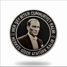 Seyhan Her Şey Biter Cumhuriyet Kalır Atatür  Peç - Arma - Tpu Peç