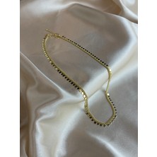 Angle Altın Kaplama Pullu Gold Kolye