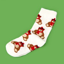 Evidea Soft Bear Çorap - Ekru