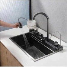 BT Teknik Akıllı Dijital LED Göstergeli Şelale Eviye Seti