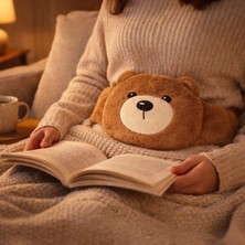 Simple Living Bele Sarılan Kemerli Sıcak Su Torbası - Kahverengi