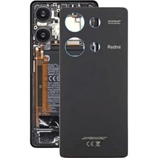 Nealdin Xiaomi Uyumlu Redmi Note 13 Pro 4g Arka Pil Batarya Kapağı 23117RA68G, 2312FPCA6G Siyah