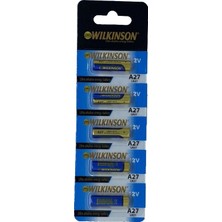 BT Teknik Wilkinson 27A MN27 12V Alkalin Pil Kepenk Anahtar Pili Beşli Paket