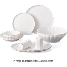 Mien Istiridye Gold 6 Kişilik 29 Parça Yemek Takımı