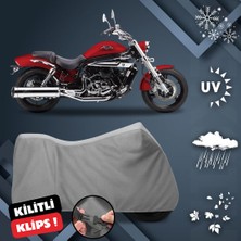 ULTRASHOP Hyosung Gv 650 Su Geçirmez Motosiklet Brandası Dış Mekan Motosiklet Örtüsü