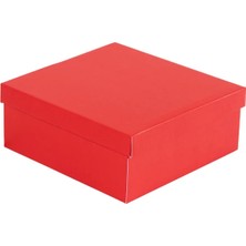 Koli Lazım Hediye Kutusu - 25X25X10 - Kırmızı - 50 Adet