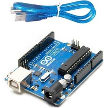Koodmax Arduino Uno R3 Klon ATMEGA328P Dıp Klon - ATMEGA16U2 - USB Kablo Hediyeli