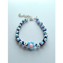 Hsc Bilişim Tasarım, Nazar Boncuklu Çiçekli Kedi-Köpek Tasması