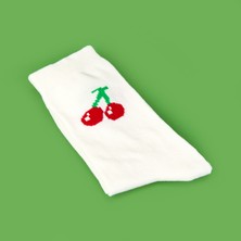 Evidea Soft Cherry Çorap - Ekru