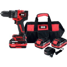 Brio Akülü Matkap Delici Çift Akülü 150 Nm 21V 4.0AH