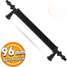 Nurmaks Zirve Kulp Siyah 96 mm Plastik-(2 Adet)