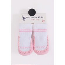 U.s. Polo Assn Çarık Çorap USB2800 Beyaz-Pembe