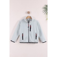 Monox Çocuk Lastik Manşetli Fermuarlı 3 Cepli Unisex Polar Ceket