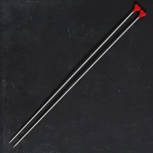 İlk El Grup Addı Kalpli 3mm 40CM Klasik Alüminyum Örgü Şişi -