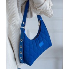 Kadın Kapitone Desenli Baget El Çantası