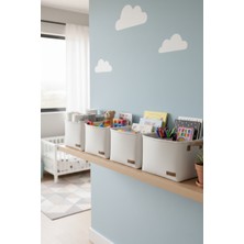 Luxway Home 4`lü Orta Boy Dolap Içi Çamaşır Çocuk Odası Oyuncak Düzenleyici Katlanır Saklama Sepeti