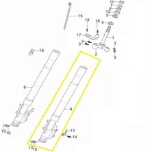 Kove 800X Ön Amortisör Sol