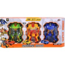 Kiddico Toys 3'lü Dönüşebilen Robotlar