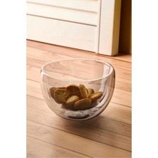 Perotti Cidar Füme Çift Cidarlı 550 ml Kase Sosluk Çerezlik Sunum Organizeri