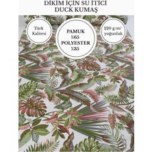 Fabricstown Desenli Su Itici Duck Kumaş | %65 Pamuk %35 Polyester | Masa Örtüsü, Runner ve Döşemelik Kumaş