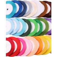 Saten Kurdele 6 mm Şeker Pembe 1 Metre