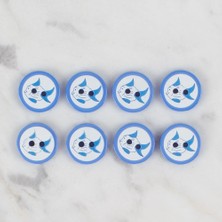 Marsilyan Loren Crafts Koyu Mavi 8 Li Balık Düğme - 576