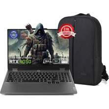 Lenovo Loq 15ARP9 83JC00E3TR FR130 Amd Ryzen 7-7435HS 48 GB Ddr5 2 Tb SSD RTX4050 6gb 105W 15.6" 144Hz Fhd Yok (Free Dos) Gaming Laptop + Çanta