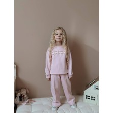 Yiğit Butik New York Punch Nakışlı Kız Çocuk Alt Üst Takım