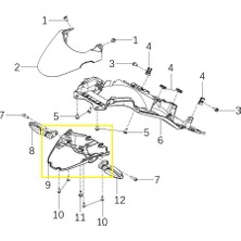 Kove 510F/JAWA 500F Arka Çamurluk