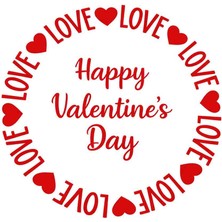 Kıvırcıkyoga Sevgililer Günü Sticker Araç Oto Vitrin Ayna Uyumlu