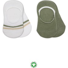 Bistyle 2'li Penye Babet Silikon Çemberli Çorap 30102 Nil Beyaz