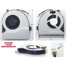 Afila Asus X550LC, X550LD, X550LDV, X550LN Cpu Fanı Ver.2 (11-12MM)