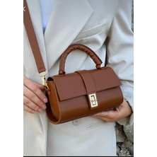 Özüm Takı Çanta Kadın Omuz ve Kol Çapraz Çanta Taba