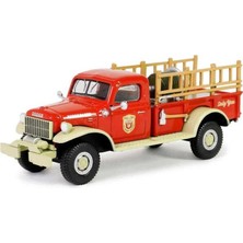Greenlight Smokey Bear Series 3- 1946 Dodge Power Wagon Fire Truck 1/64 Model Araba