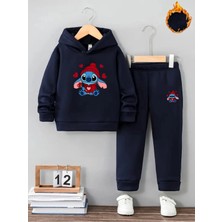 Machi Kışlık Kız Erkek Çocuk Eşofman Takımı Lilo 5 6 7 8 9 10 11 12 Yaş Winter Kış Teması