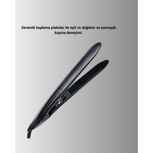 Bi Seyyar A Kalite Orijinal 2025 Isı Ayarlı Titanyum Seramik Plakalı Profesyonel Saç Düzleştirici
