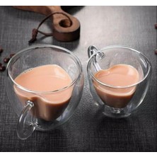 Bi Seyyar Kalp Şeklinde Cam Bardak