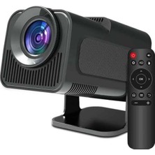 Bi Seyyar Android Projeksiyon Siyah Taşınabilir Sinema Projektörü 4K 1080P Ev Sineması Bluetooth