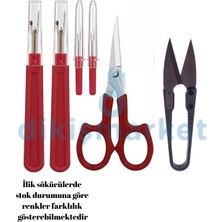 dm dikişmarket Iplik Sökücü Ilik Açıcı Iplik Temizleme Makası Seti