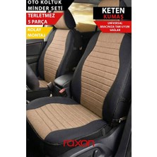 Raxon Terletmez Sırtlı Oto Koltuk Minder Seti – Koltuk Koruma Kılıfı | Ön & Arka Tam Set | Konforlu ve Dayanıklı