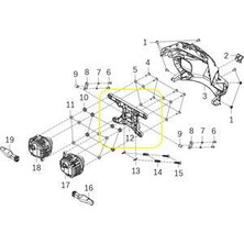 Kove 800X Ön Far Braketi