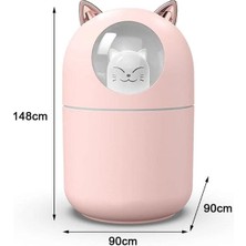 Bi Seyyar Sevimli Kedi Tasarımlı H2O Nemlendirici